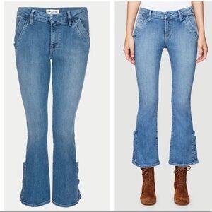 Frame Le Crop Mini Boot Leg Jeans Sz 28 Walsh Wash